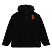 USC Trojans Men's Black SC Interlock Polar Fleece 1/4 Zip Pullover Hoodie